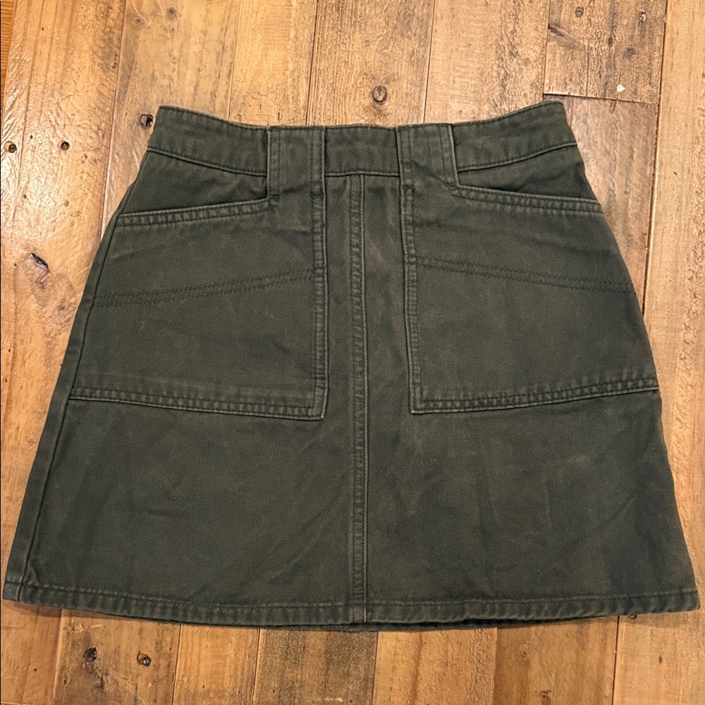 BDG Dark Green Mini Skirt